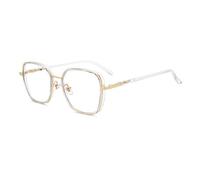 DLLY Lunettes De Lecture,Design Élégant À Monture Carrée,Vision Claire,pour Hommes/Femmes,Lecture De Journaux,Regarder Télévision,Sports,Lunettes Anti-Fatigue,Loupe Confortables,Transparent,+2.00
