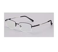DLLY Lunettes De Lecture,Monture en Métal,Classique,Aide À La Lecture pour Ordinateurs,Téléphones Portables,TV,Confortables,Loupe Anti-Lumière Bleue,Lunettes Anti-Fatigue,Noir,+3.00