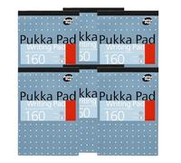 DLM Direct Pukka Pad Lot de 6 blocs-notes A5 en papier 80 g/m², 160 pages lisses détachables, compacts et robustes pour étude, bureau et écriture quotidienne