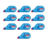 DLM Direct Tipp-Ex Lot de 10 rubans correcteurs de poche en plastique indéchirables pour le bureau et l'école 10 m