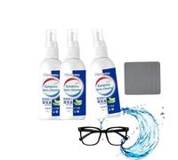 Dlmlemu Lot de 3 vaporisateurs de nettoyage pour verres de lunettes (comprend 3 chiffons en daim doux), téléphone portable, objectif, cardan, tablette, ordinateur