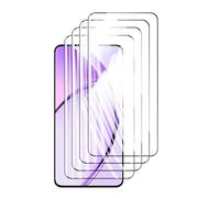 DLMTVO 4pcs protecteurs d’écran, pour Oppo A80 5G, Verre trempé Cristal Protection Haute Aluminium Anti-Rayures Cas compatibles 6,67 "Empreinte Digitale (Noir)