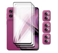 DLMTVO pour Motorola Moto G75 G35 G15 G05 G55, Film Protecteur d’écran 6in1 en Verre trempé 2.5D à Couverture complète