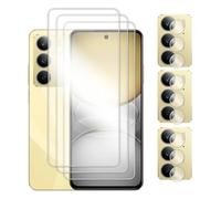 DLMTVO Pour Realme C71 C73 C75 C75x 4G 5G, film d’objectif en verre plein colle, verre-colle-plein transparent, film d’objectif en verre trempé