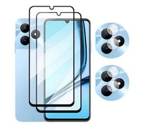 DLMTVO Pour Realme Note 50, film protecteur d’écran 4x1 en verre trempé 2.5D Full Cover