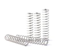 DLNTXFDG Micro Petit Ressort de Compression en Acier Inoxydable, diamètre du Fil 0.2mm, OD 2mm/2.5mm/3mm/4mm, Longueur 5mm-50mm, 10 pièces(5mm,2mm)