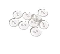 DLNTXFDG Petits Boutons Transparents à Deux Trous de 9 à 25 mm(10.5mm(100pcs))