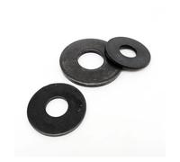 DLNTXFDG Rondelle Plate Plus Large en Acier Noir de qualité 8.8, 2 pièces/50 pièces M3 M4 M5 M6 M8 M10 M12 M14 M16, Joint uni(50pcs M3x10x0.8mm)