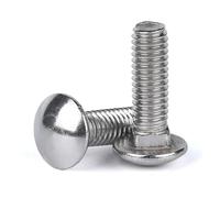 DLNTXFDG Vis à tête bombée à col carré en Acier Inoxydable 304, M4 M5 M6 M8 M10 M12(M10x35 5pcs)