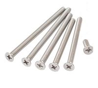 DLNTXFDG Vis à tête fraisée Plate allongée en Acier Inoxydable 304 for Machines Extra-Longues(120mm,M3 (5pcs))