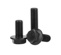 DLNTXFDG Vis à tête hexagonale Noire M10 M12, Pas de 1.25, avec tête hexagonale, 1 à 5 pièces(M12x30mm-FT-2pcs)