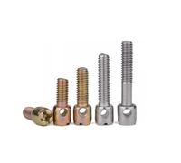 DLNTXFDG Vis scellée zinguée M3 M4 avec Trou croisé(50pcs M4X20)