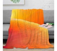 DLONIRPEX 3D Imprimé Floral Texture Plaid Microfibre Toutes Saisons Abstrait Color Gradient Couverture de Lit Anti-Bouloche pour Jeunes Gammers Salariés 80×90inch(200x230cm)