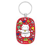 DLP - Porte clés Chat Bonheur Rouge - Chance