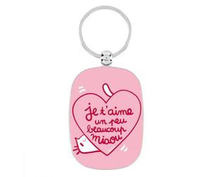 DLP, Porte-clés OPAT - Je t'aime un peu beaucoup miaou