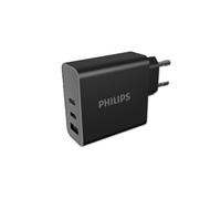 Adaptateur secteur - PHILIPS - DLP2683B - 65W - 2 ports USB-C - 1 port USB-A - Charge rapide