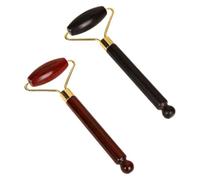 DLPRK 2 Pièces Appareil de Massage Visage Jade Roller Anti-Rides Lifting Instantané pour Réduction des Rides et Massage Facial