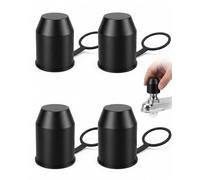 DLPRK 4 Pièces Cache pour Boule d’Attelage de Voiture, Protection Universelle Contre la Rouille et les Rayures, Convient aux Voitures, Camping-Cars et Remorques, Boule d’Attelage Universelle
