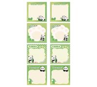DLPRK 400 Feuilles Panda Bloc-Notes Adhésifs avec Trombones en Forme de Panda, Mémos Autocollants pour Enfants, Bureau à Domicile, Fournitures Scolaires, Marque-Page, Cadeau pour Enseignants et Élèves