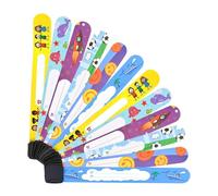 DLPRK Bracelet Securite Enfant, 12-pack, Identification, Infoband, Sos, ne s'estompera pas, ID, waterproof, réutilisable, inscriptible avec n'importe quel stylo, Perdu
