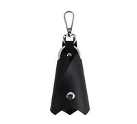 DLPRK Porte-clés, Pochette à clés en cuir, Design chauve-souris, Étui à clés pour clés de voiture et de moto, Portefeuille, En cuir synthétique, Thème Batman, Porte clé homme, Porte clef (Noir)