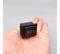 DLRSET Professionnel Interrupteurs à Bascule, 1pcs KCD4 6pin Interrupteur d'alimentation à Bascule, on-on-on 6Pin avec LED 16A 250VAC / 20A 125VAC Bouton Bouton Bouton Bouton (Color : on Off on)