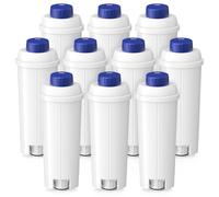 DLSC002 Lot de 10 filtres à eau pour machine à café DeLonghi ECAM, ESAM, ETAM, BCO, EC Series