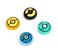 DLseego Capuchon de Joystick pour Switch,Analogique Capuchons pour Boutons de Switch,Cover pour Joystick Silicone Stick Capuchons Compatible pour Switch Lite&Switch OLED Joy Con,Vert et Bleu