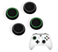 DLseego Capuchons de Poignée de Pouce pour PS4 PS5 Xbox Contrôleur,Silicone 4PCS Thumbstick Grips Points Clouté Design Joystick Controller Pouce Poignée Capuchon Covers,Vert+Gris