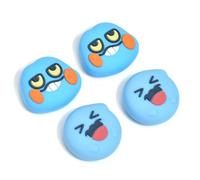 DLseego Capuchons de Pouce pour Switch/Switch OLED/Switch Lite,4PCS Adorable Souple Pouce Bâton Poignée Cover Antidérapant Joystick Capuchons Silicone Switch Bouton Cover,Diable Bleu