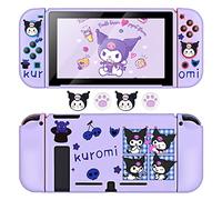 DLseego Coque de Protection en TPU Souple pour Interrupteur Motif Lapin et Chat Violet