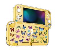 DLseego Coque de protection transparente papillon pour Switch Lite version 2019, coque rigide pour station d'accueil, coque de protection intégrale anti-rayures pour accessoires de jeux - Multicolore