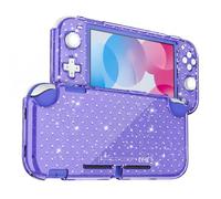 DLseego Coque pour Switch Lite,Pailletée à Pois Coque de Protection,Violet