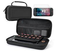 DLseego Étui de Transport pour Switch 2 2025 Version,Portable Dur Voyage Rangement Portatif Pochette de Transport avec 2PCS HD Protecteur D'écran en Verre