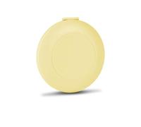 DLseego Étui pour Cartes de Jeu pour Switch,12 Emplacements de Cartouches de Jeux et 12 Emplacements Cartes Micro SD,Makaron Forme Ronde Design Étui de Rangement Cartes de Jeu-Vanille Jaune