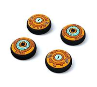 DLseego Grip Capuchons Compatible avec Switch/Switch Lite/ Switch OLED,Couvre-Pouce en Silicone Doux Anti-dérapant 4PCS Capuchons de Boutons de Pouce-Jaune