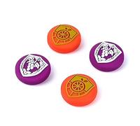 DLseego Grip Capuchons Compatible avec Switch/Switch Lite/Switch OLED,Couvre-Pouce en Silicone Doux Anti-dérapant 4PCS Capuchons de Boutons de Pouce-Orange et Violet