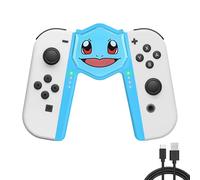 DLseego Joycon - Poignée de charge rapide pour commutateur/Switch OLED Joy Con, manette de jeu portable, poignée gauche et droite, support antidérapant en forme de V, bleu