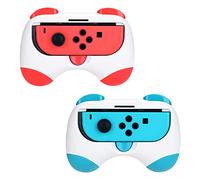 DLseego Poignées de Manettes pour Joy Con Compatible avec Le Modèle Switch&Switch OLED,Support de JoyCon Anti-résistant, 2 Paquets de Poignées de Confort pour Manettes de Jeu, Bleu et Rouge