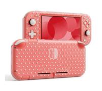 DLseego Protection Compatible avec Switch Lite 2019, Coque de Protection PC Rigide à Motifs à Pois, Couvrant L'Appareil Entier,Anti-Rayures et Amortissant Les Chocs,Clair