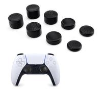 DLseego Thumbsticks Cap pour Manette PS5 PS4 Xbox,8 Pièces Silicone Capuchons de Joystick pour PS5/PS4,Conception Courte et Haute à Réduire Pouce Fatigue,Noir
