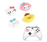 DLseego Thumbsticks pour ps5 pour ps4 Manette,Cute Anime thème Silicone Joystick Grips Caps Accessoire pour Xbox Series X/S, Xbox One, Switch Pro Controller,4 PCS-Combinaison 3