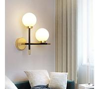 DLSixYi Nordique Fer Boule de Verre Applique Magique Haricot Globe moléculaire métal Applique Murale intérieur Moderne luminaire Applique Salon Cuisine allée Couloir E27 décor éclairage