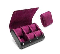 DLUKENY Boîte de rangement à 6 emplacements en cuir synthétique pour montres-bracelets mécaniques et bijoux