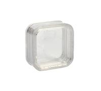 DLUKENY Boîte de rangement à bijoux avec membrane élastique - Boîte de rangement transparente pour colliers, boucles d'oreilles, timbres, pièces de monnaie