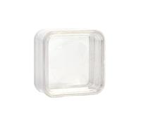 DLUKENY Boîte de rangement à bijoux avec membrane élastique - Boîte de rangement transparente pour colliers, boucles d'oreilles, timbres, pièces de monnaie