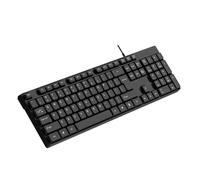 DLUKENY Clavier d'ordinateur filaire K15 - Solution de frappe ergonomique avec ABS de qualité supérieure pour travailler et jouer - Clavier de frappe efficace