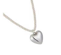 DLUKENY Collier avec pendentif en forme de cœur et nœud - Texture en alliage - Convient pour les femmes - Bijoux tendance et tendance, Métal