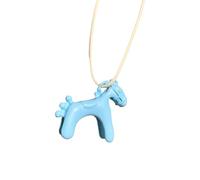 DLUKENY Collier avec pendentif en forme de goutte de cheval avec revêtement brillant réglable pour un usage quotidien et une fête, taille unique, Comme décrit, Comme décrit.