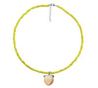 DLUKENY Collier de perles en résine réglable avec pendentif en forme de fruits colorés - Bijou élégant pour les amateurs de mode, Résine